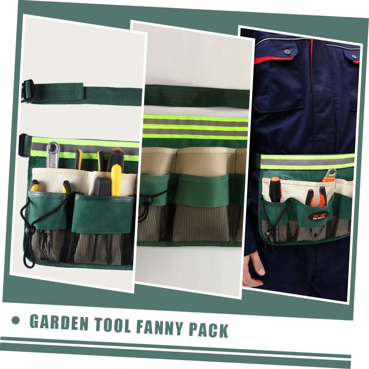 Angoily 4pcs Garden Tool Waist Bag Multifunctional Organizer Strong Material for Long Lasting Use
