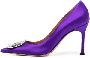 Arqa Pumps for Women Crystal Embellished Pointed Toe High Heels Wedding Dress Stiletto Heel Pump Shoes