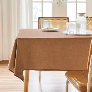 AUSSPVOCT Textured Tablecloth Rectangle 60x120 Water Resistant Spill-Proof Wipeable Table Cloth Wrinkle Free Fabric Dining Table Cover for Birthday Party Farmhouse Spring Kitchen Tablecloths