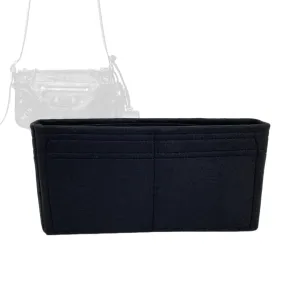 Bag Organizer for Balenciaga Men’s Le Cagole XS Flap Bag - Premium Felt Purse Handbag Insert Liner Shaper (Handmade) Soft Structure Support (25 Color Options)