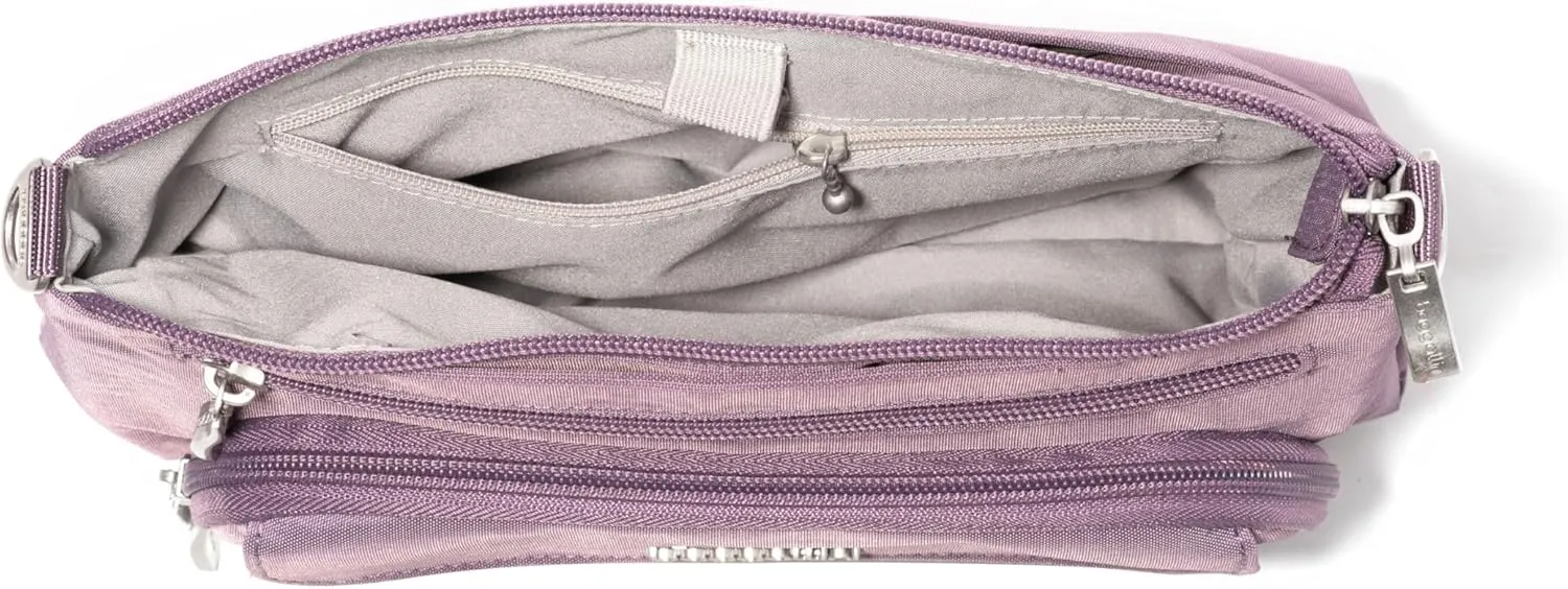 Baggallini Original Everyday 11x 7.5 Crossbody Bags for Women RFID Protected Lightweight Nylon Zippered Travel Purse
