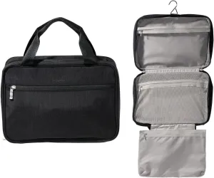 Baggallini Unisex's Large Hanging Travel Toiletry Kit-Lightweight 8x11 Inch Makeup Bag Toiltery
