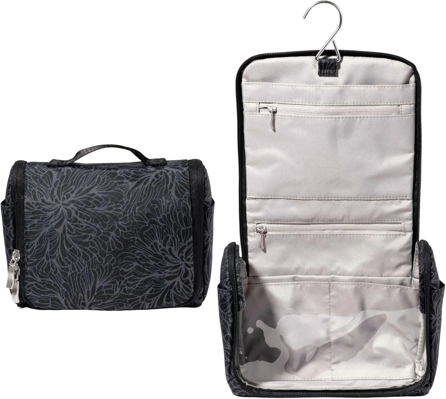 Baggallini Unisex's Small Toiletry Kit-Lightweight 5x8 Inch Makeup Bag Toiltery