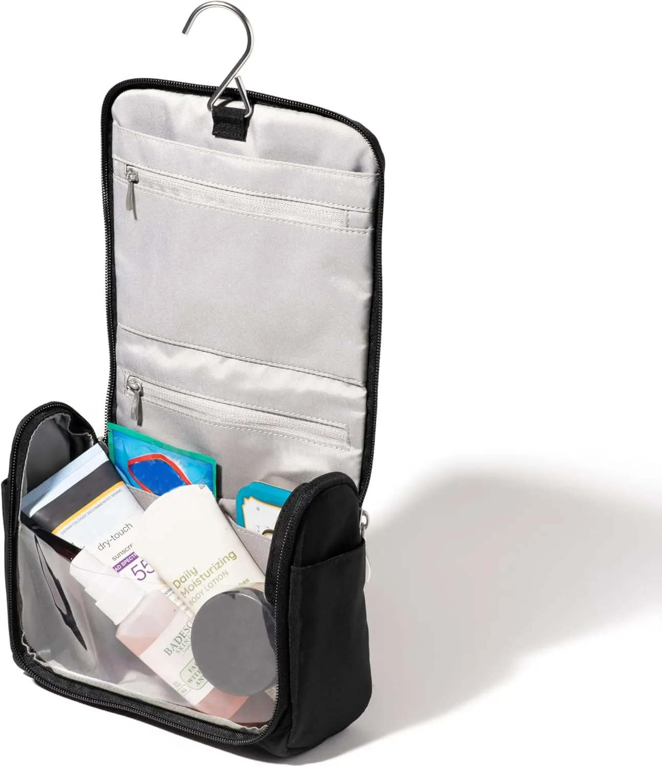 Baggallini Unisex's Small Toiletry Kit-Lightweight 5x8 Inch Makeup Bag Toiltery