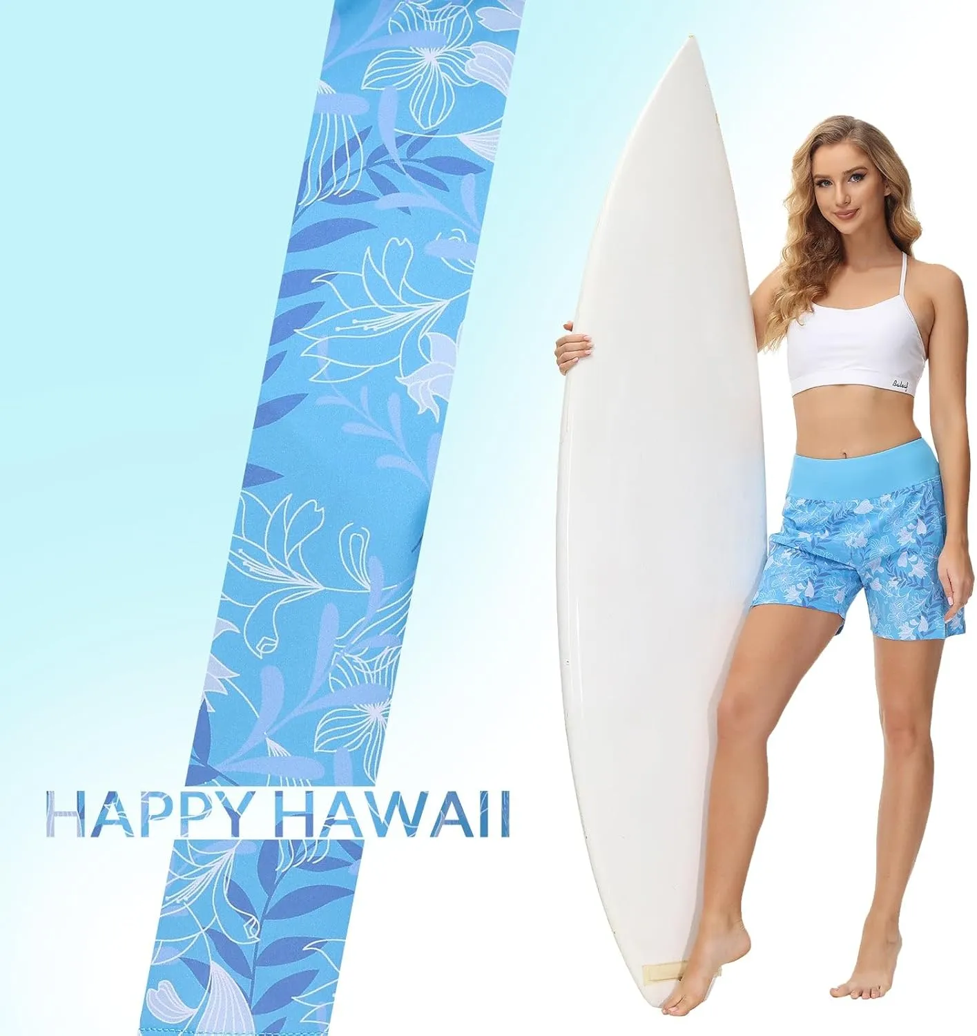 baleaf Women's 3''/ 5"/ 7" Quick Dry High Waisted Swim Board Shorts UPF 50  Swimsuit Bottom Trunks with Liner