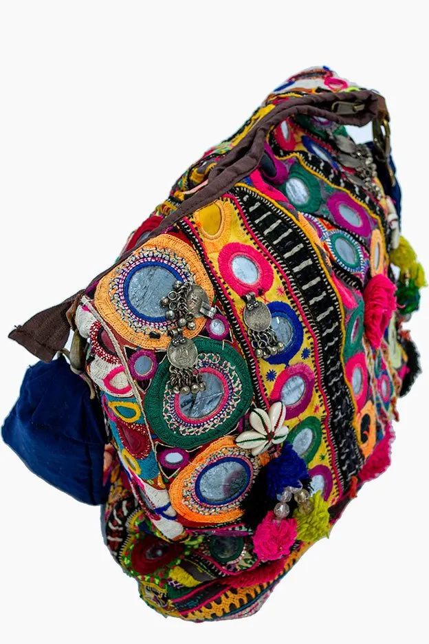 Banjara Mirror Belt Big Sling with Tassels