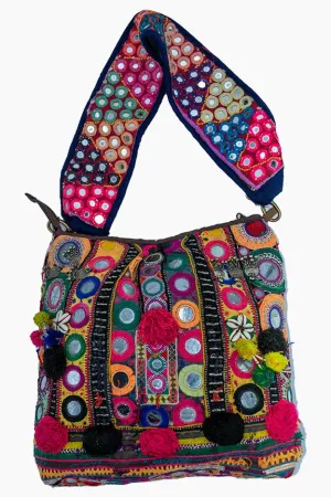 Banjara Mirror Belt Big Sling with Tassels