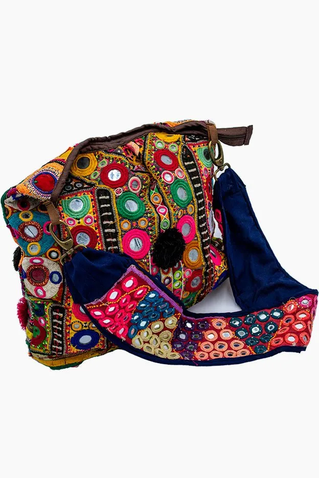 Banjara Mirror Belt Big Sling with Tassels