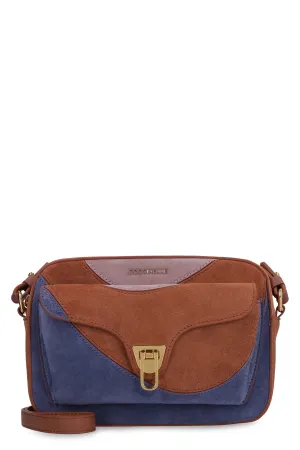 Beat Patch Suede crossbody bag