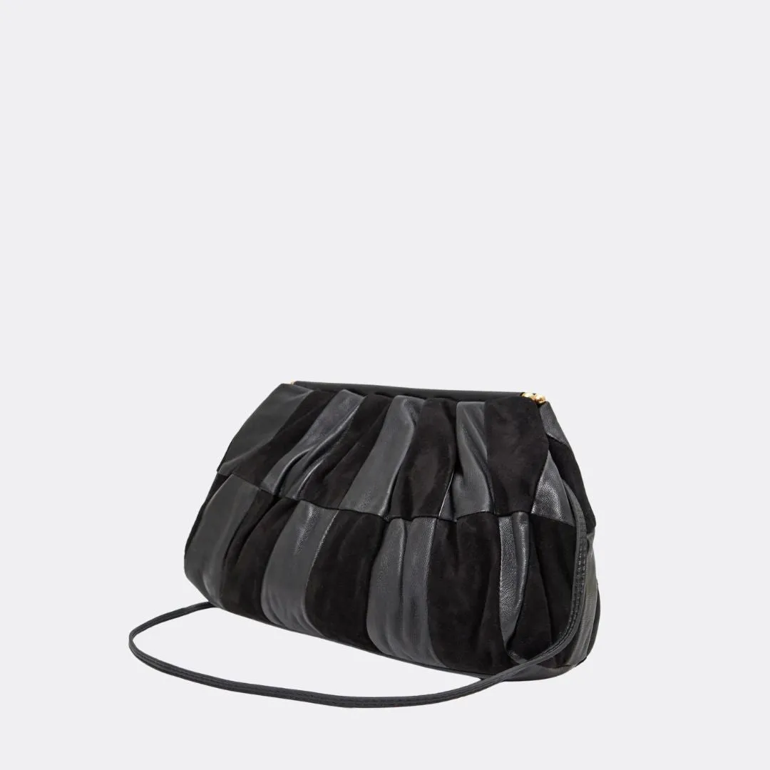 Belle (Black Suede & Nappa Patchwork)