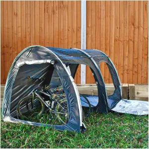 Bicycle Tent with Ventilation Mesh Bike Storage Tent for 2/3/4/5 Bikes or 3 Motorcycle Shed Storage Bike Storage Tent