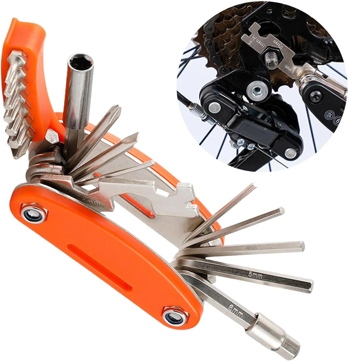 Bike Tool Kits 21 In 1 Bike Multitool Foldable Bicycles Tool Kits Mountain Bike Repair Kits Routine Maintenance Repairs