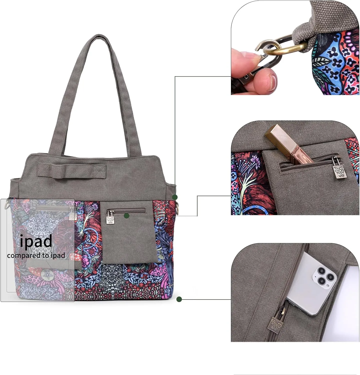 Black Butterfly boho series Large capacity canvas Personalized printing crossbody sling backpack， women tote handbags