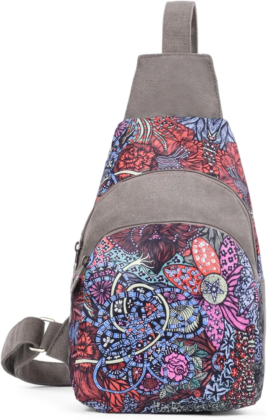 Black Butterfly Premium Canvas Chest Bag, Crossbody Shoulder Bag, Chest Pack for Fashion and Small