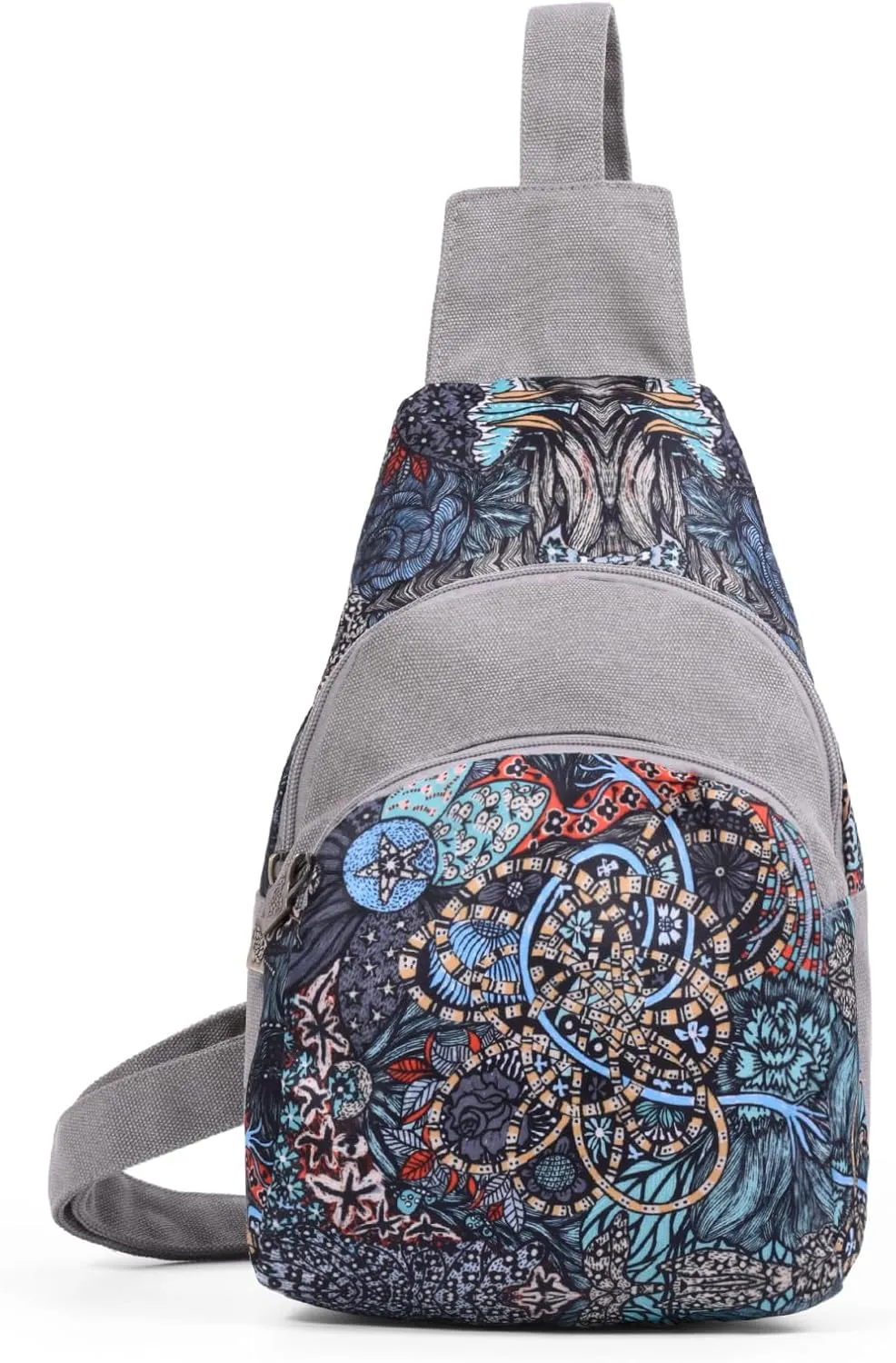 Black Butterfly Premium Canvas Chest Bag, Crossbody Shoulder Bag, Chest Pack for Fashion and Small
