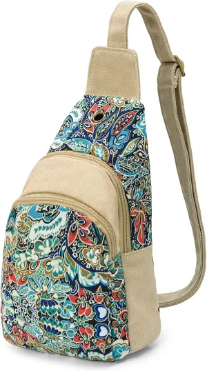 Black Butterfly Premium Canvas Chest Bag, Crossbody Shoulder Bag, Chest Pack for Fashion and Small
