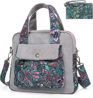 Black Butterfly Premium Canvas Shoulder Bag, Top Handle for Women, Lightweight Handbag, Small Style Crossbody