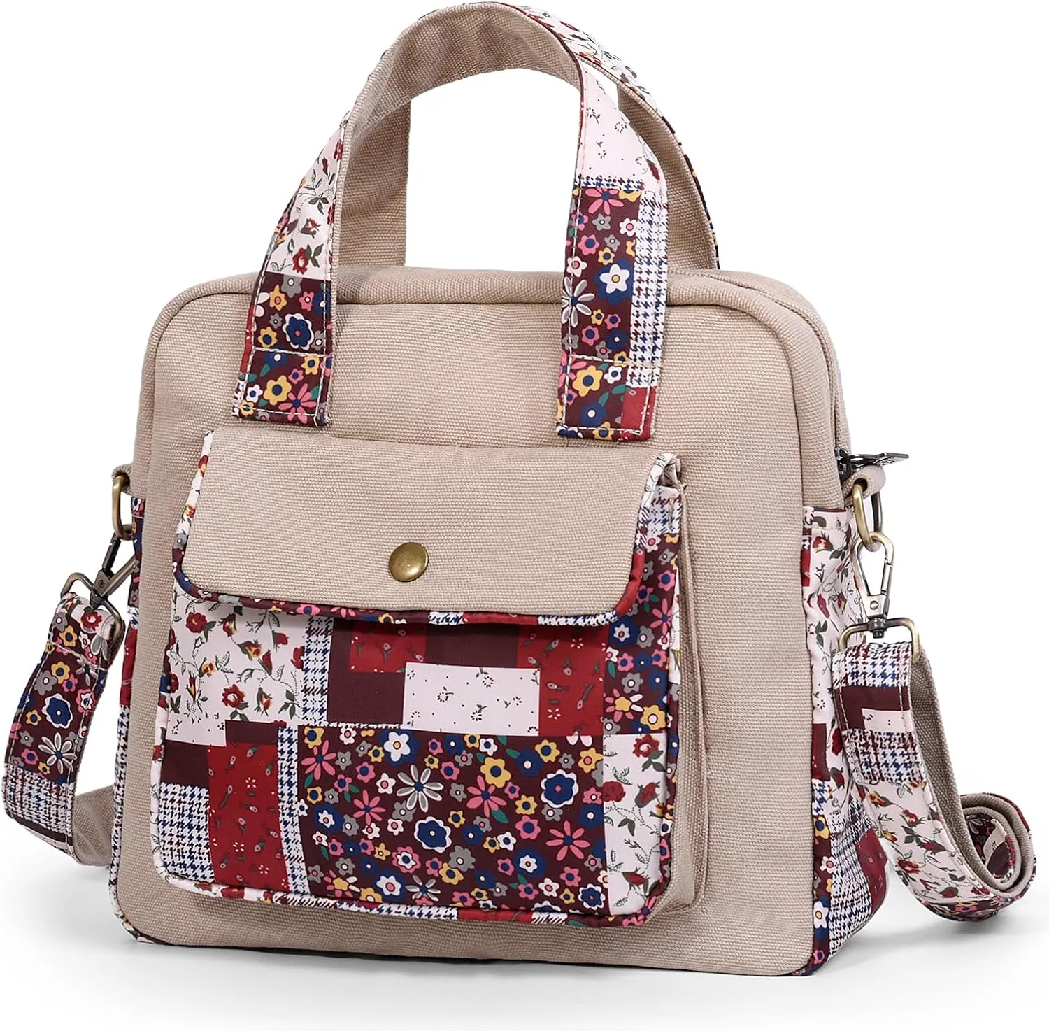 Black Butterfly Premium Canvas Shoulder Bag, Top Handle for Women, Lightweight Handbag, Small Style Crossbody