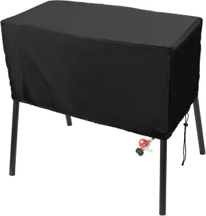 Black Patio Covers for 2-Burner Camp Stove, Luxiv Heavy-Duty Cover for Camp Chef 2 Burner Burners Stove Waterproof Cover (Black, 34.5x16x16)
