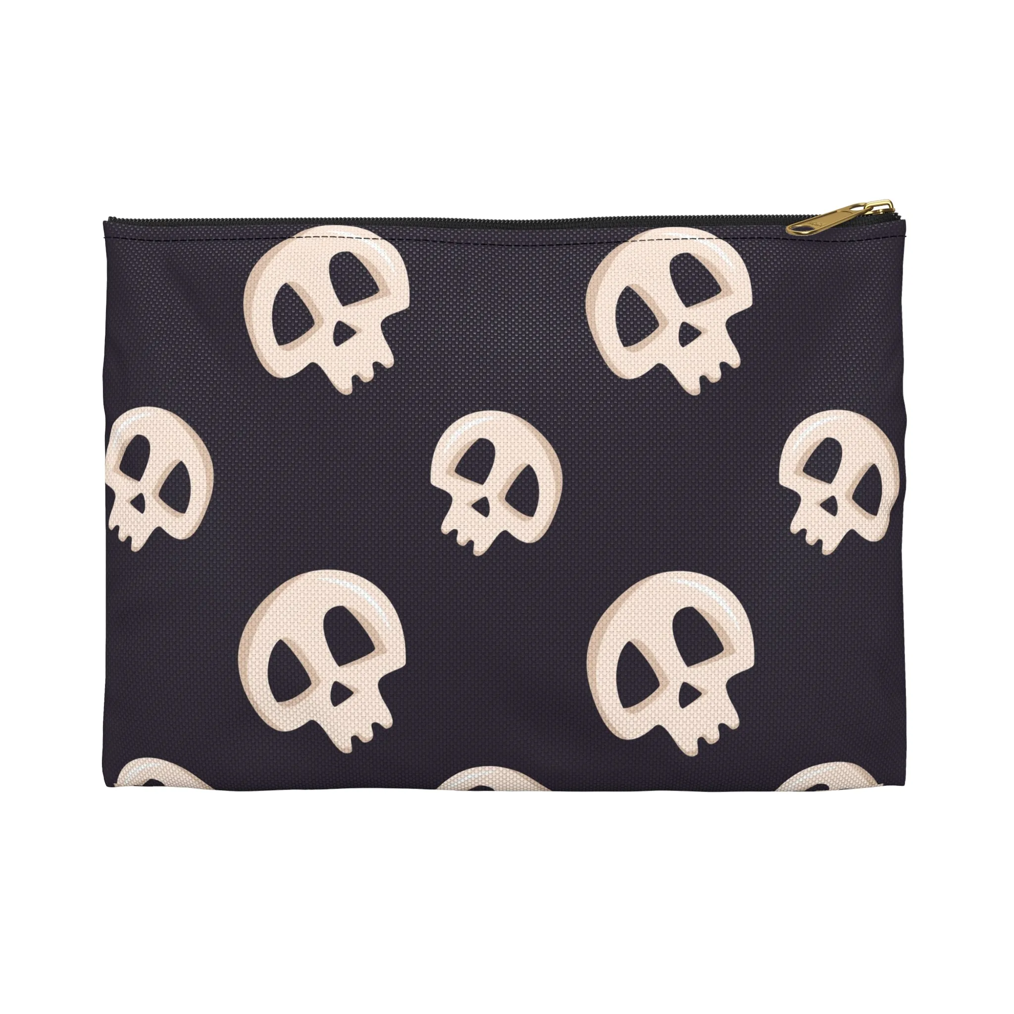 Black Skulls Accessory Pouch