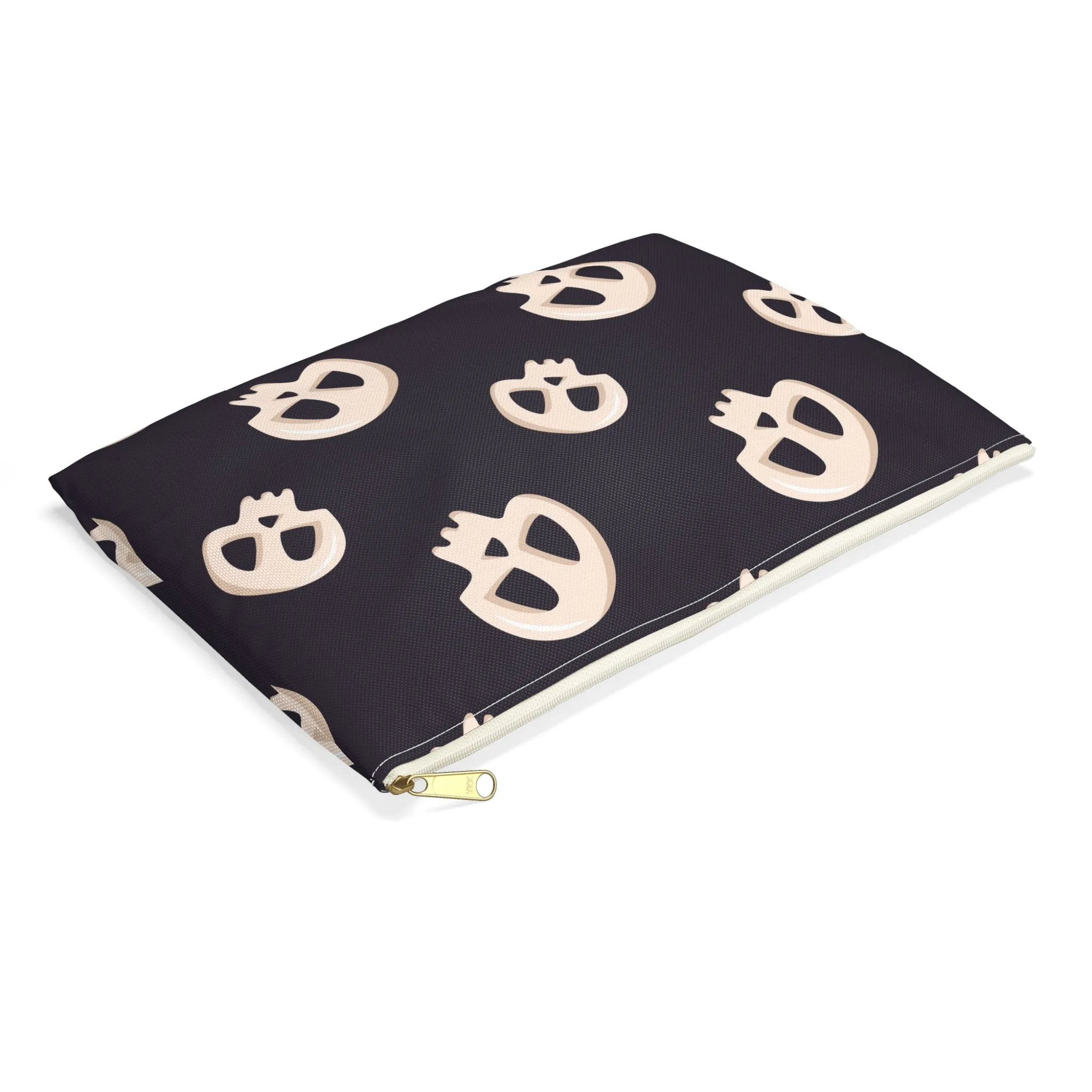 Black Skulls Accessory Pouch