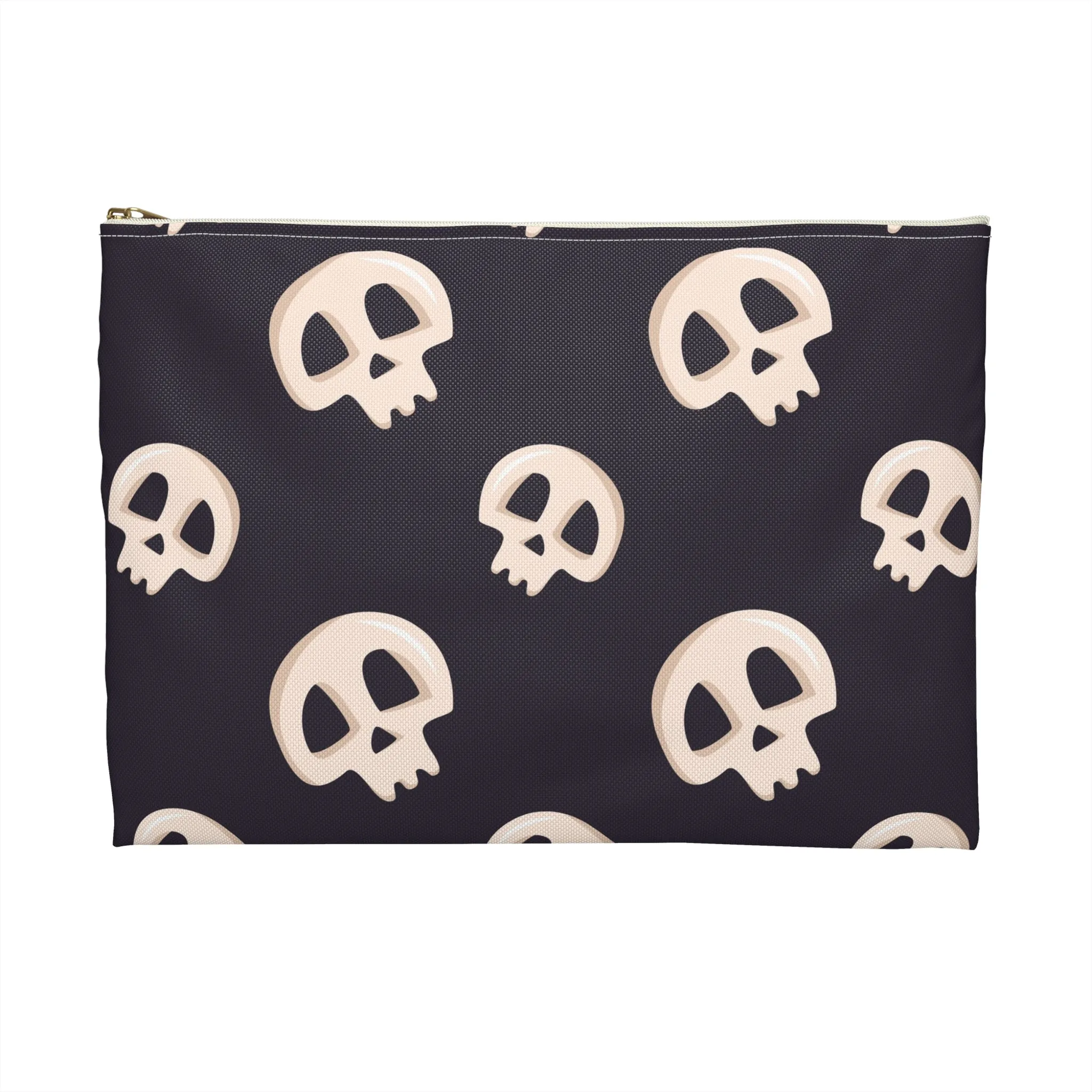 Black Skulls Accessory Pouch