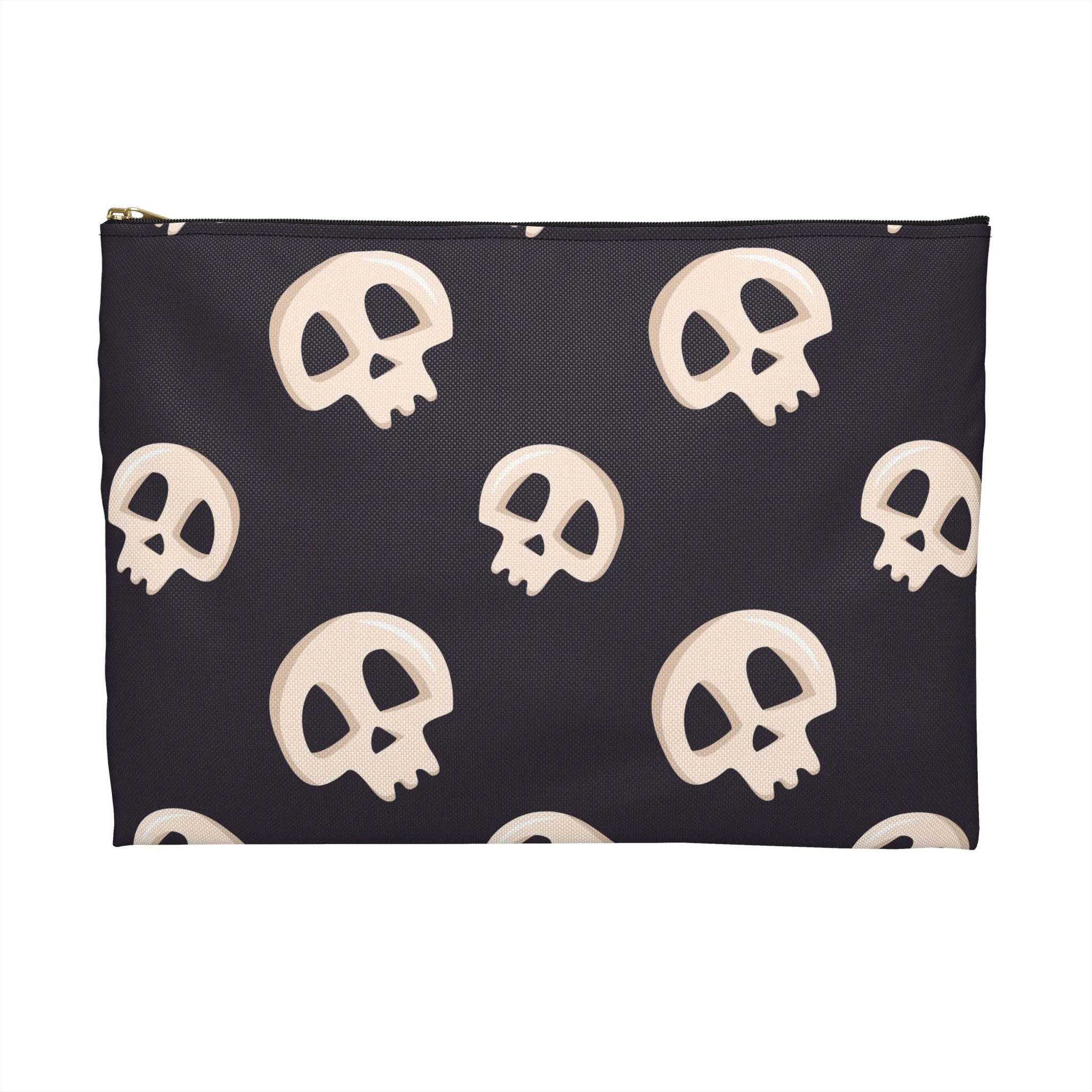 Black Skulls Accessory Pouch