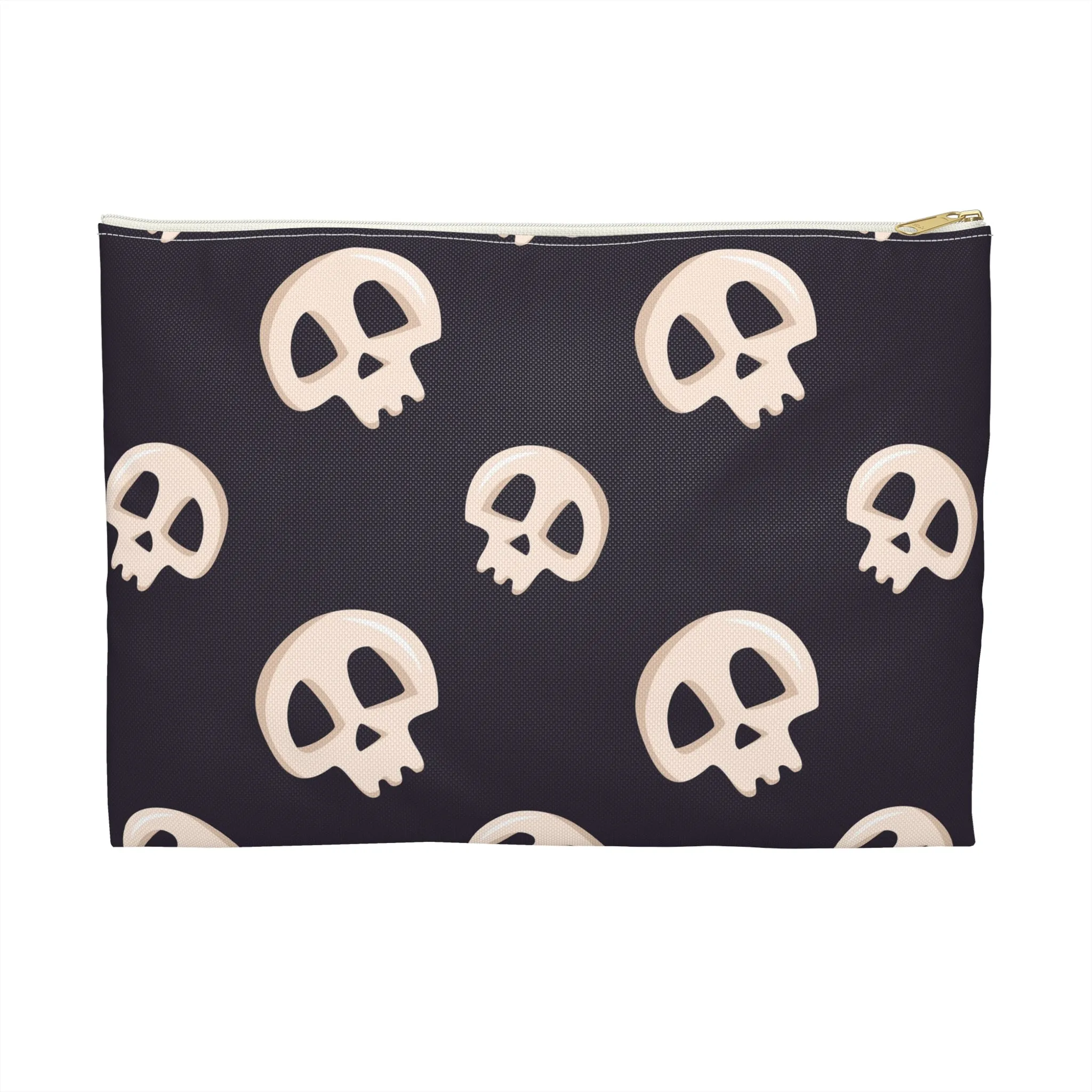 Black Skulls Accessory Pouch