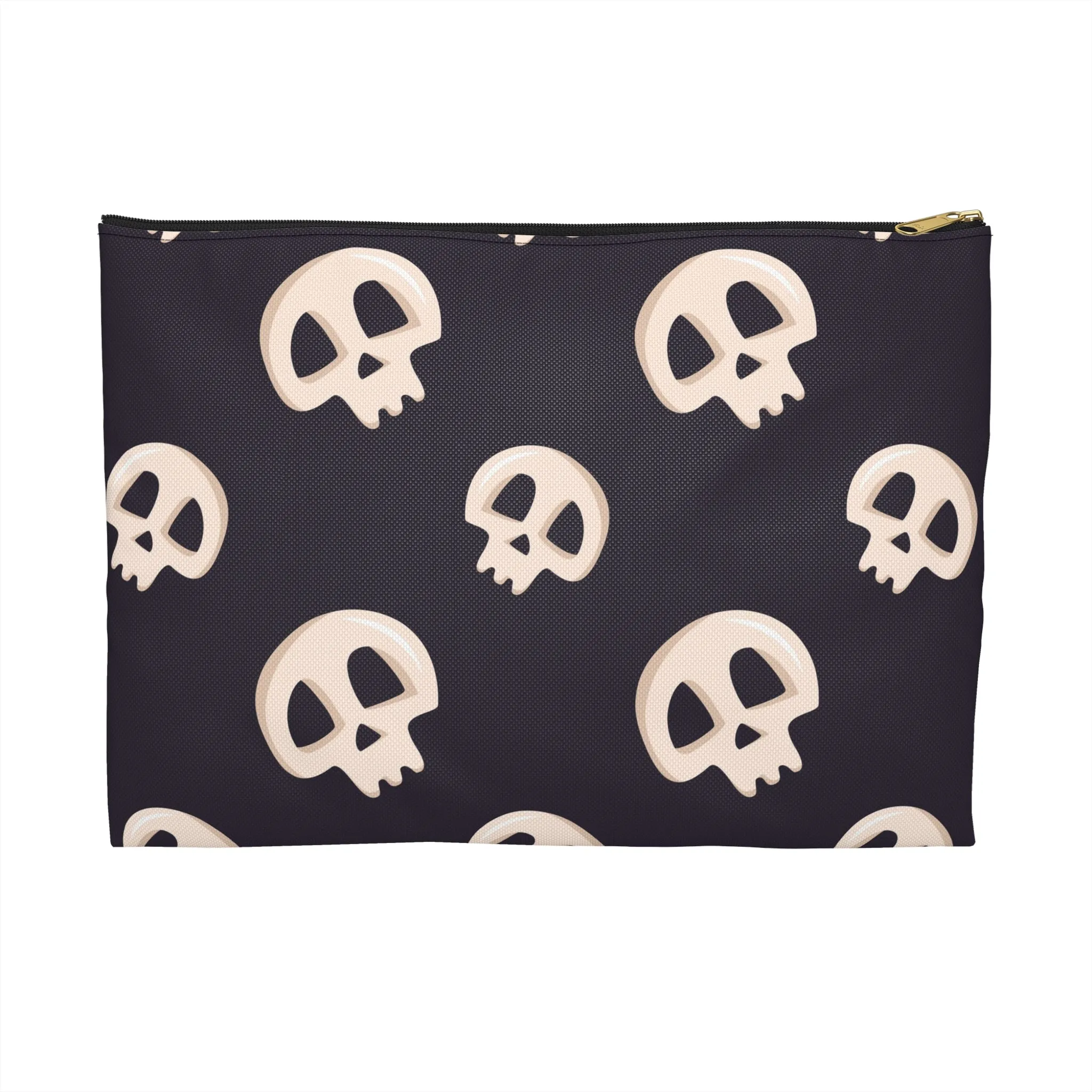 Black Skulls Accessory Pouch