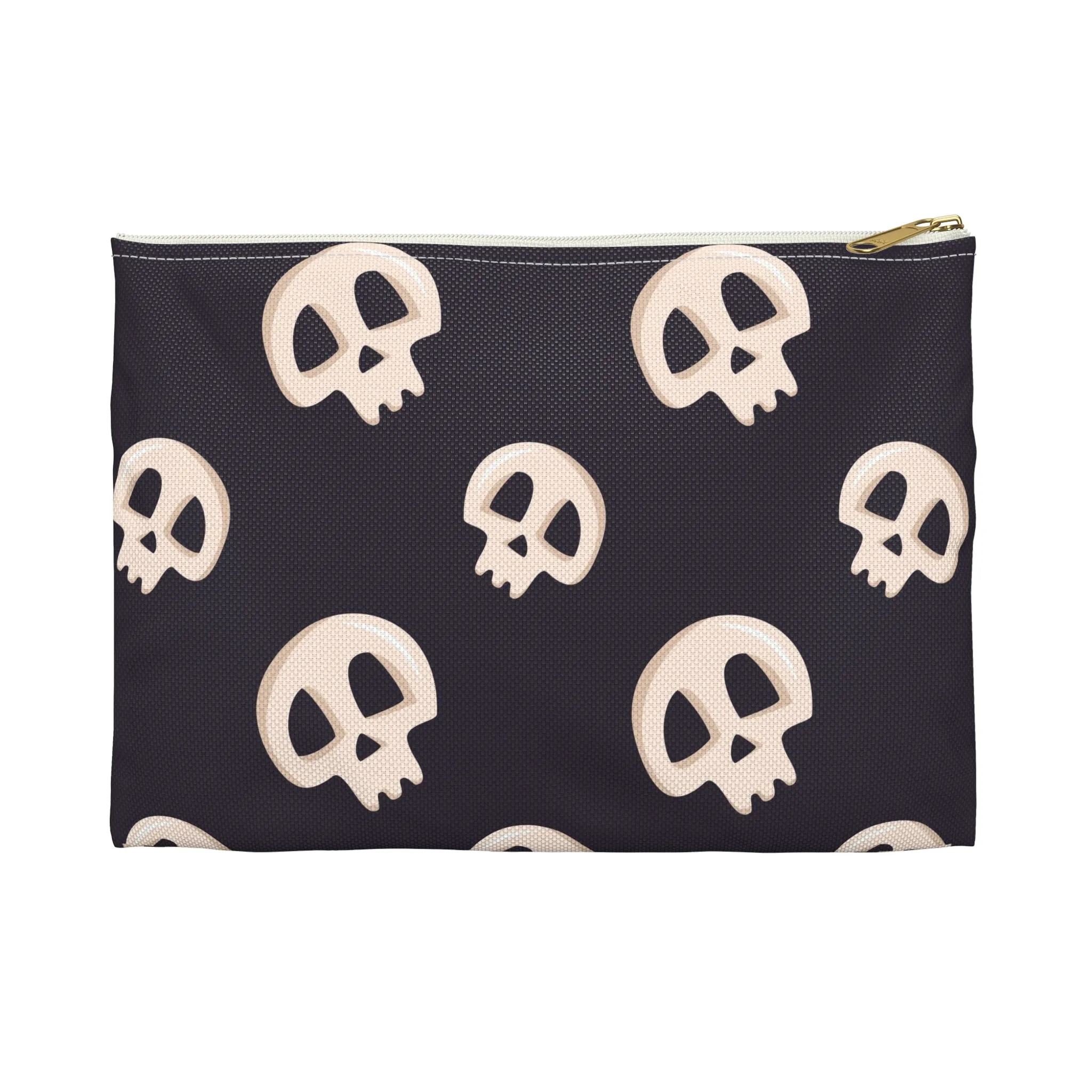 Black Skulls Accessory Pouch