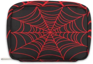 Black Spider Web Travel Toiletry Bag for Boys Men, Waterproof Small Dopp Kit for Women, Shaving Bag with Large Capacity for Travel,Sports Shower