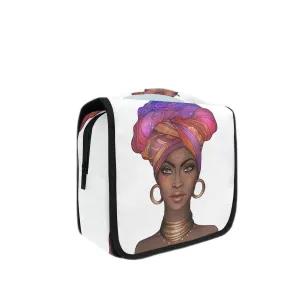 Bolaz Hanging Toiletry Bag African American Women Portable Cosmetic Makeup Travel Organizer for Men & Women with Sturdy Hook