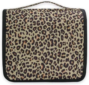 Bolaz Hanging Toiletry Bag Portable Cosmetic Makeup Cheetah Leopard Print Animal Skin Travel Organizer for Men & Women with Sturdy Hook