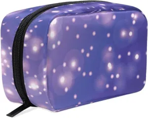 Bolaz Women's Cosmetic Bag-Visuel Fond，Makeup Bag for Travel Cosmetic Pouch Brush Bag