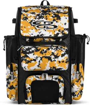 Boombah Superpack Bat Pack - Backpack Version (no wheels) - Holds 4 Bats - Camo Series - Multiple Color Options