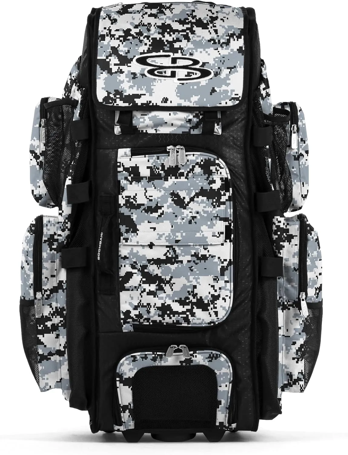 Boombah Superpack XL Digital Camo Rolling Bat Bag - 36" x 16" x 23.5" - Multiple Colors - Wheeled Version
