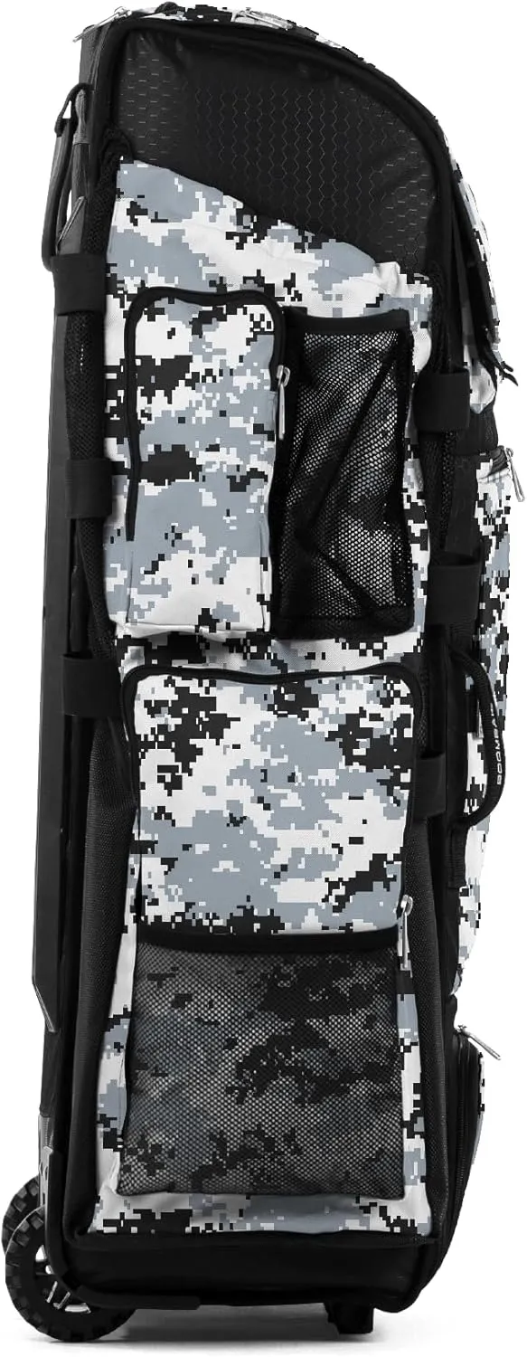 Boombah Superpack XL Digital Camo Rolling Bat Bag - 36" x 16" x 23.5" - Multiple Colors - Wheeled Version