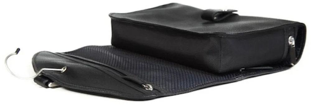 Bosca Tribeca Leather Deluxe Hanging Toiletry Kit