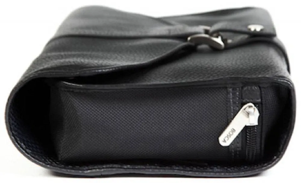Bosca Tribeca Leather Deluxe Hanging Toiletry Kit