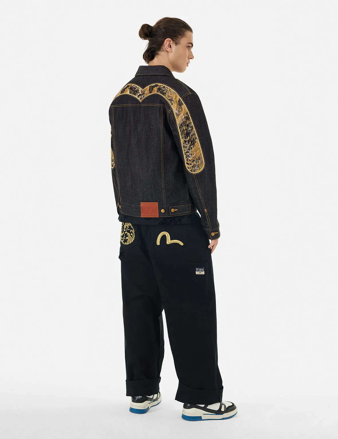 Brocade Daicock Appliqué 
Regular Fit Denim Jacket