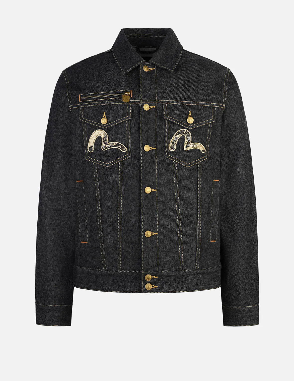 Brocade Daicock Appliqué 
Regular Fit Denim Jacket