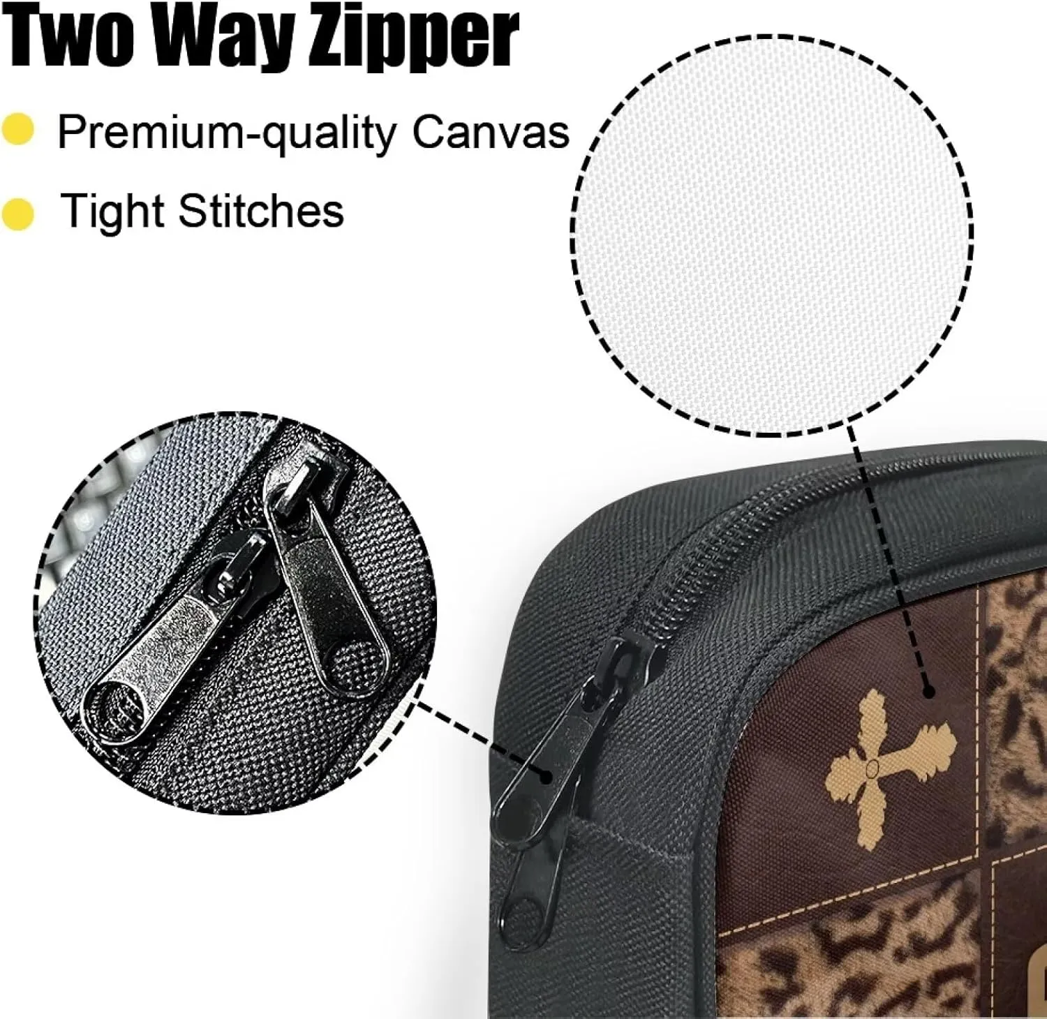 Brown Leopard Cross Bible Covers for Men, Bible Cover Case for Women, Portable Bible Case Women, Waterproof Bible Bag Bible Carrier for Bible Accessories