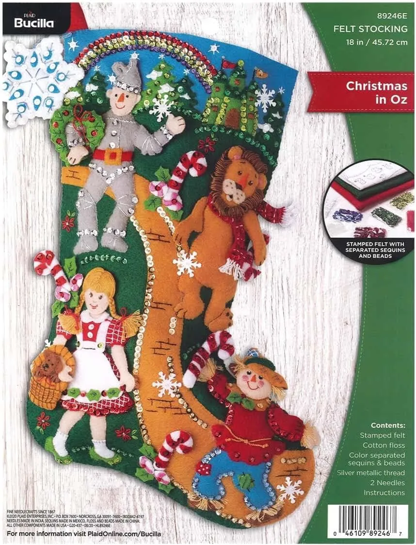 Bucilla Felt Stocking KIT Xmas, Christmas in Oz