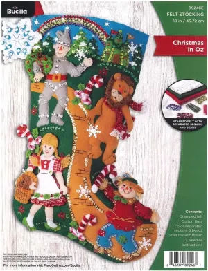 Bucilla Felt Stocking KIT Xmas, Christmas in Oz
