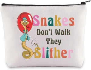 BWWKTOP Sir Hiss Snakes Makeup Bag Sir Hiss Villains Fans Gifts Snakes Don't Walk They Slither Zipper Pouch Bag Sir Hiss Merch (Snakes Don't Walk)