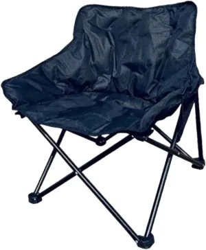 Camping Chair Moon Chair Heavy Duty Sofa Chair Portable Fishing Lounge Chair Foldable Seat for Adults Hiking Outdoor Sports, Black