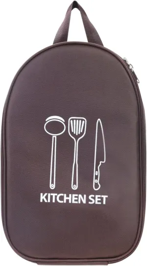 Camping Travel Cooking Utensils Organizer Travel Bag, Portable Small Stuff Case for Storing, Knife Backpack and Waterproof Chef Bag,Portable Pouch for BBQ Camp Cookware Kitchen Kit