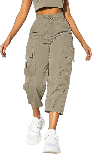 Capri Pants for Women Palazzo Lounge Pants Summer Dandelion Graphic Cropped Cotton Linen Comfy Baggy Trousers