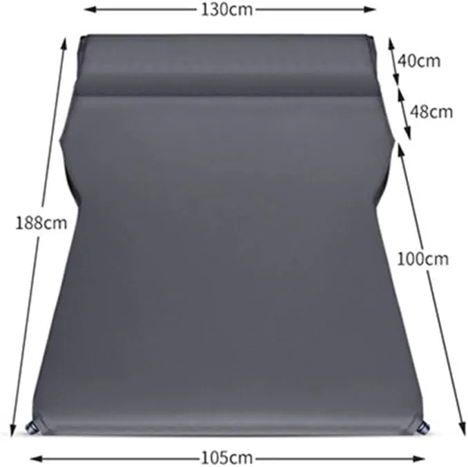 Car Inflatable Mattress for Cadillac SRX(5seats) 2. Generation 2010-2016 Co-Pilot/no/air-Outlet Sleeping Movable Back Seat Bed Portable Soft Mattress Sleeping Bed,Black