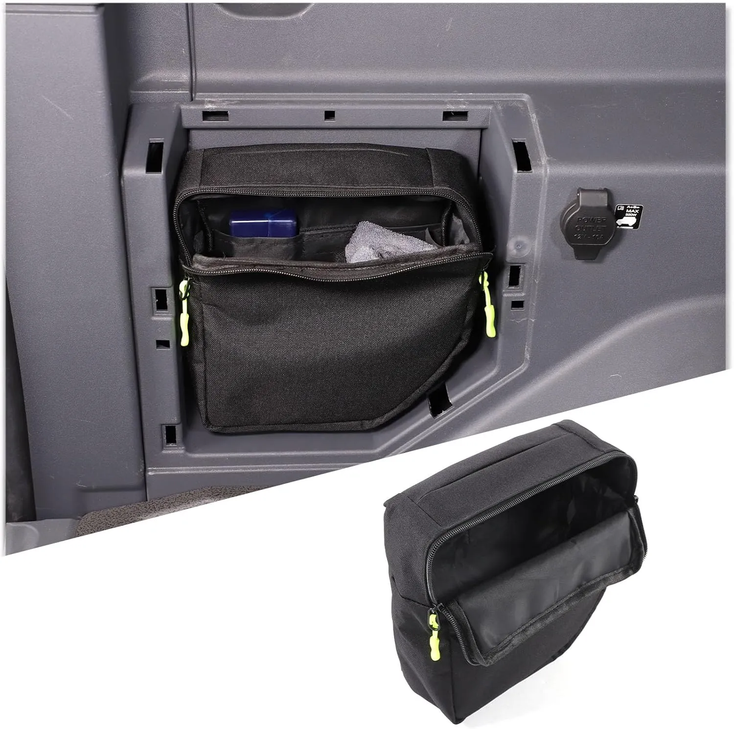 Car Trunk Organizer Compatible with INEOS Grenadier 2020-2025 SUV Trunk Left Side Storage Bag Portable Cargo Organizer Interior Accessories